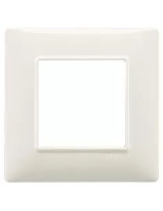 Vimar 14642.06 Plana 2-Module Plate, Granite White